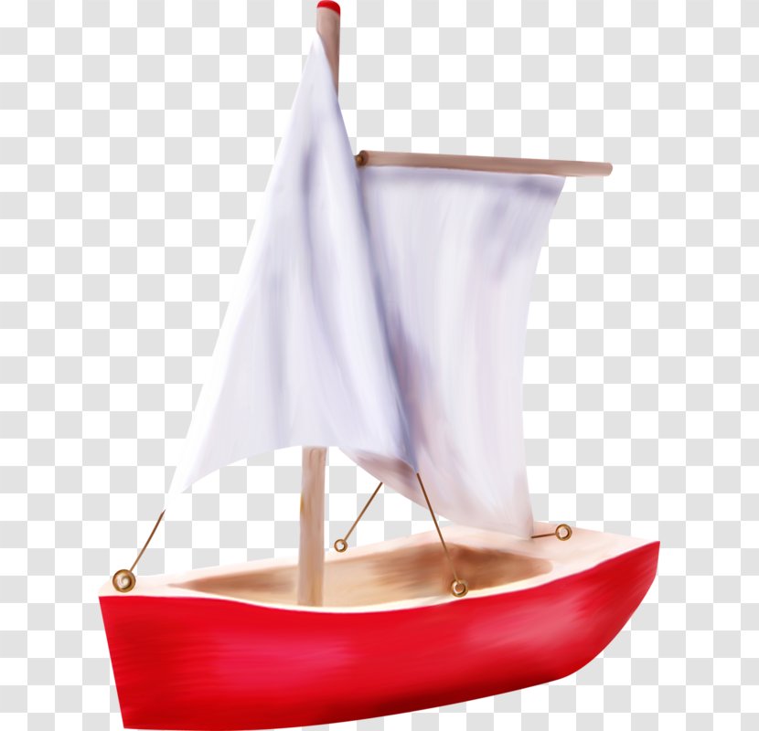 Sailing Ship Design Lugger - Sailboat - Summer Sale Hand Painted Transparent PNG