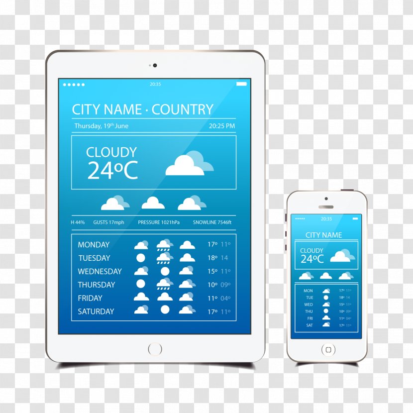 Euclidean Vector Mobile Device Landscape Tablet Computer - PC Transparent PNG