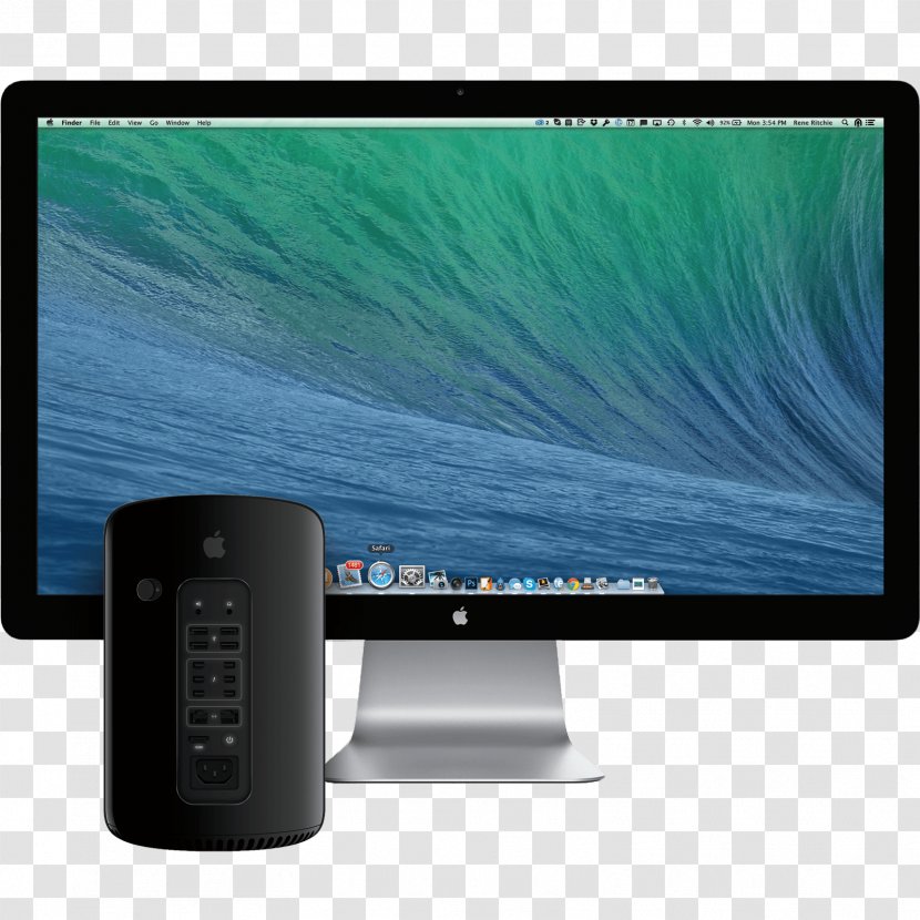Apple Thunderbolt Display MacBook Pro Magic Trackpad Mac Mini - Computer Monitor - Macbook Transparent PNG
