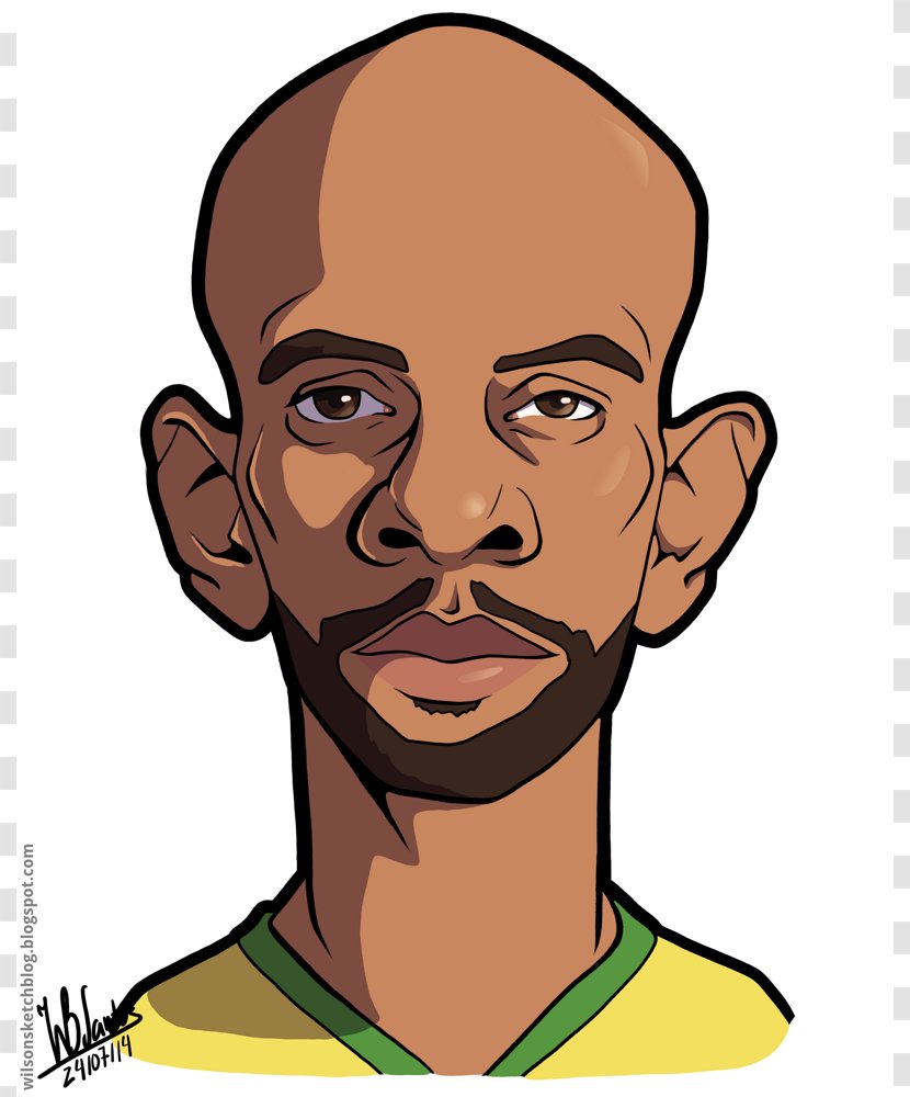 Maicon Sisenando Cartoon Caricature Football Player Drawing - Nose - Pics Transparent PNG
