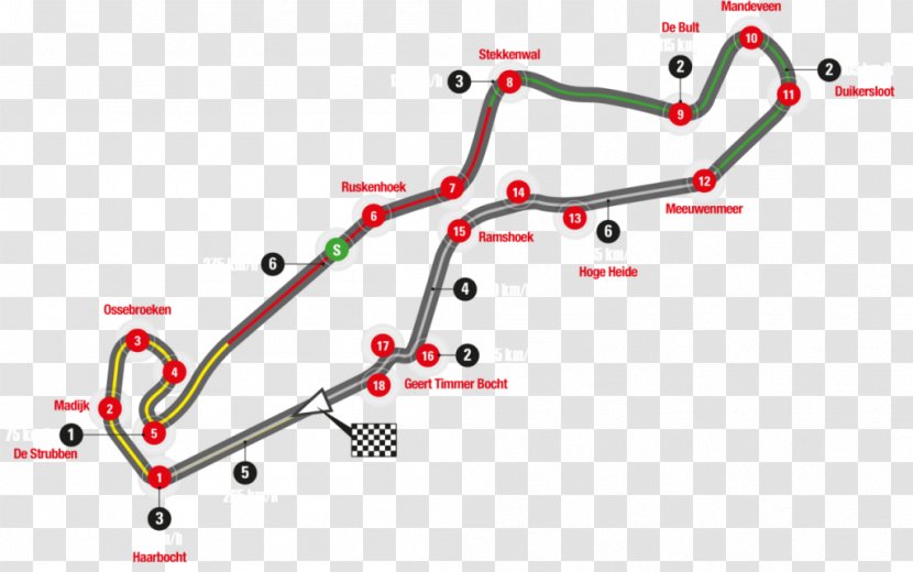 TT Circuit Assen Dutch MotoGP Sentul International Zandvoort - Diagram - Circut Transparent PNG
