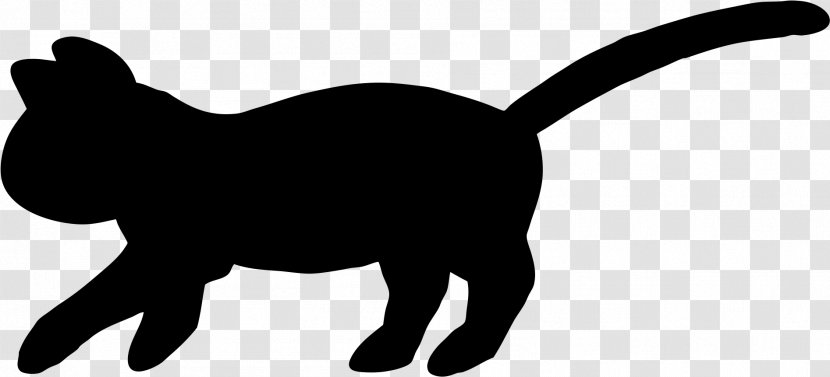 Tail Black Cat Snout Animal Figure Black-and-white - Blackandwhite Transparent PNG