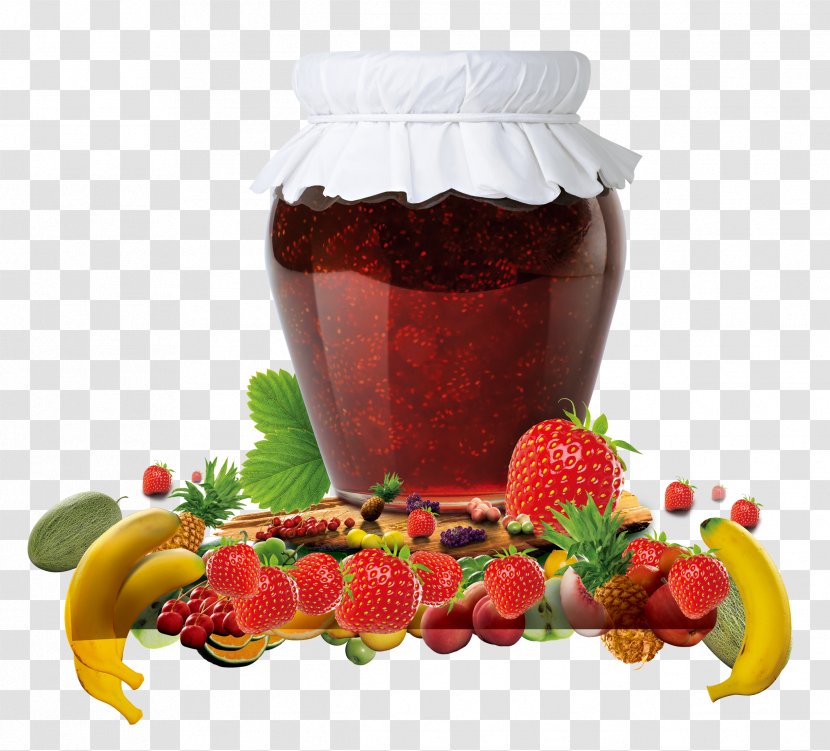 Varenye Jar Fruit Preserves Berry - Superfood - Fresh Strawberry Sauce Transparent PNG