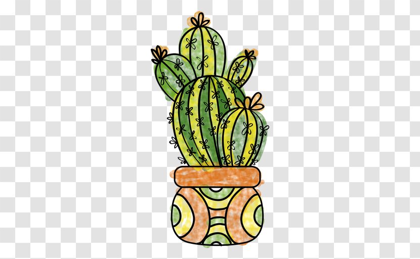 Drawing Cactaceae Succulent Plant Watercolor Painting - Cactus Transparent PNG