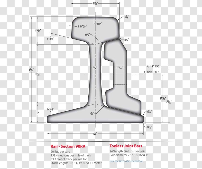 Rail Transport Track Profile Railroad Tie A & K Materials, Inc. - Road Transparent PNG