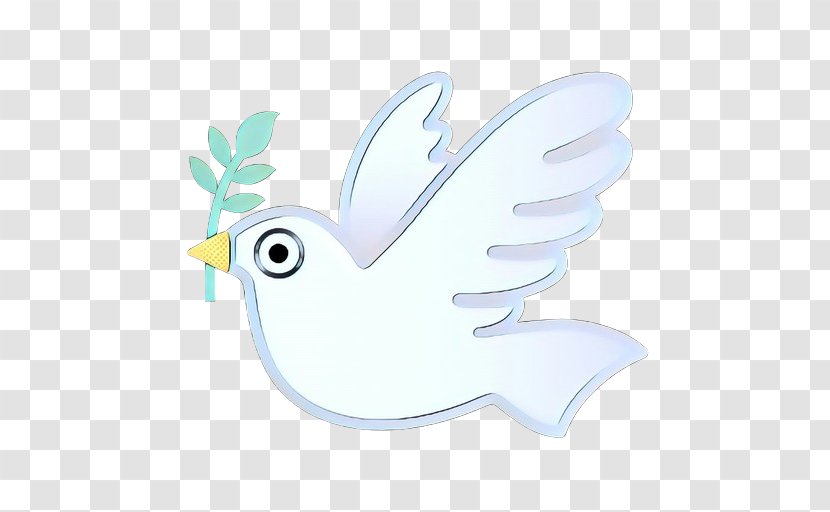 White Bird Cartoon Wing Beak - Pop Art - Logo Transparent PNG