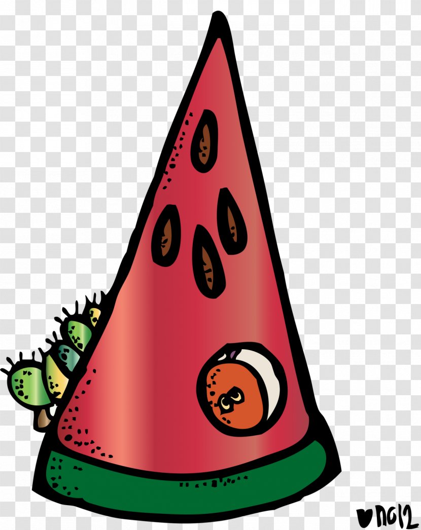 The Very Hungry Caterpillar Watermelon Apple Clip Art - Party Hat - Melonheadz Cliparts Transparent PNG