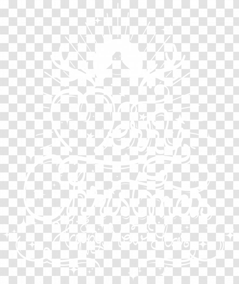 Black And White Angle Point Pattern - Merry Christmas Happy New Year Transparent Clip Art Transparent PNG