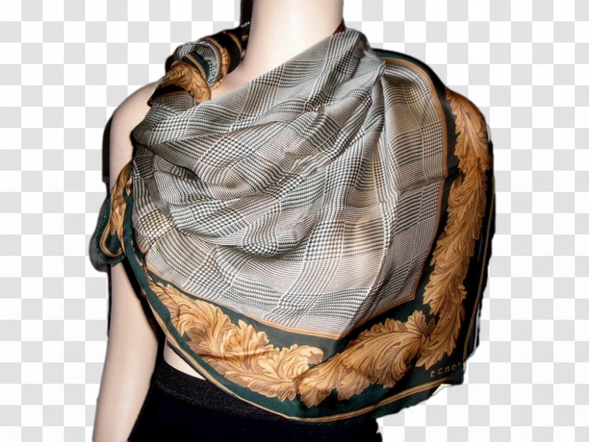 Scarf Silk Foulard Kerchief Wrap - Shawl Transparent PNG