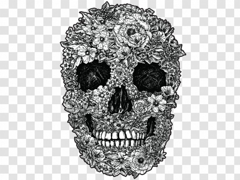 Calavera Skull Flower Vector Graphics Stock Photography Transparent PNG