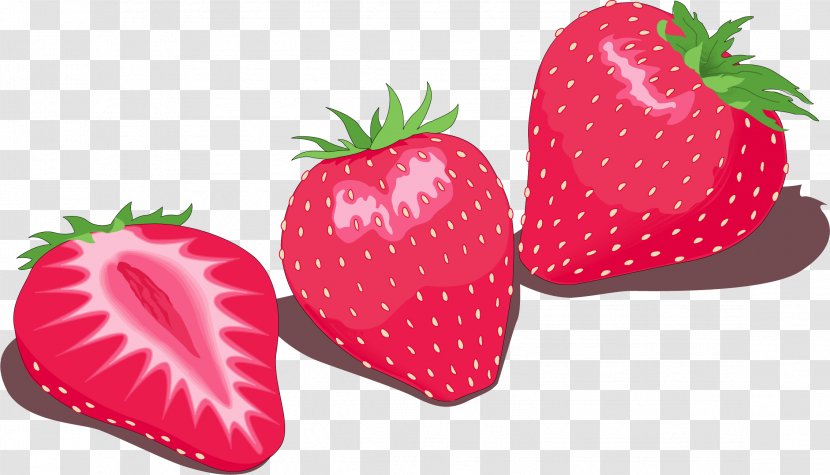 Milkshake Strawberry Euclidean Vector - Fruit - Painted Transparent PNG