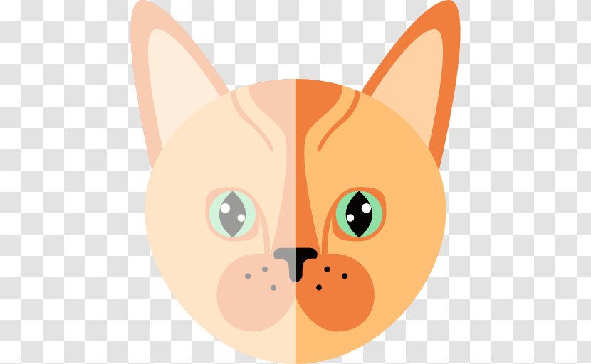 Whiskers Kitten Cat Clip Art - Orange Transparent PNG
