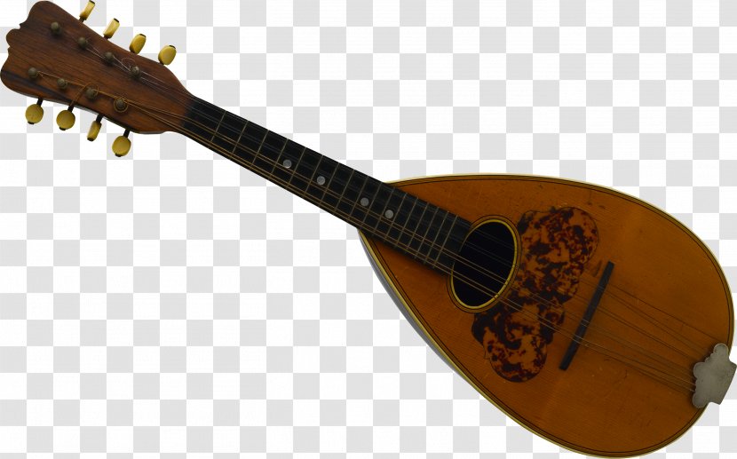 Musical Instruments String Mandolin Plucked Instrument - Silhouette - Traditional Transparent PNG