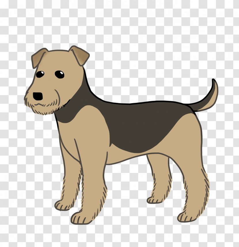 Dog Breed Puppy Leash Snout - Airedale Terrier Transparent PNG
