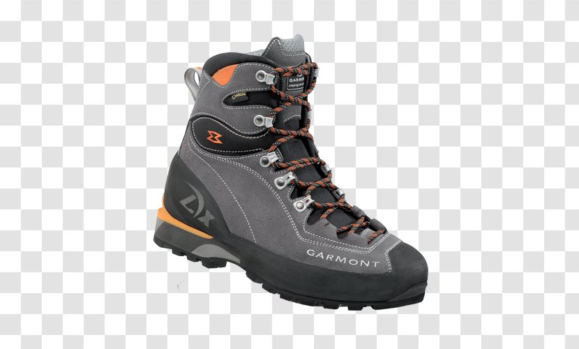 Hiking Boot Backpacking Mountaineering Shoe - Snow - Orange Grey Transparent PNG