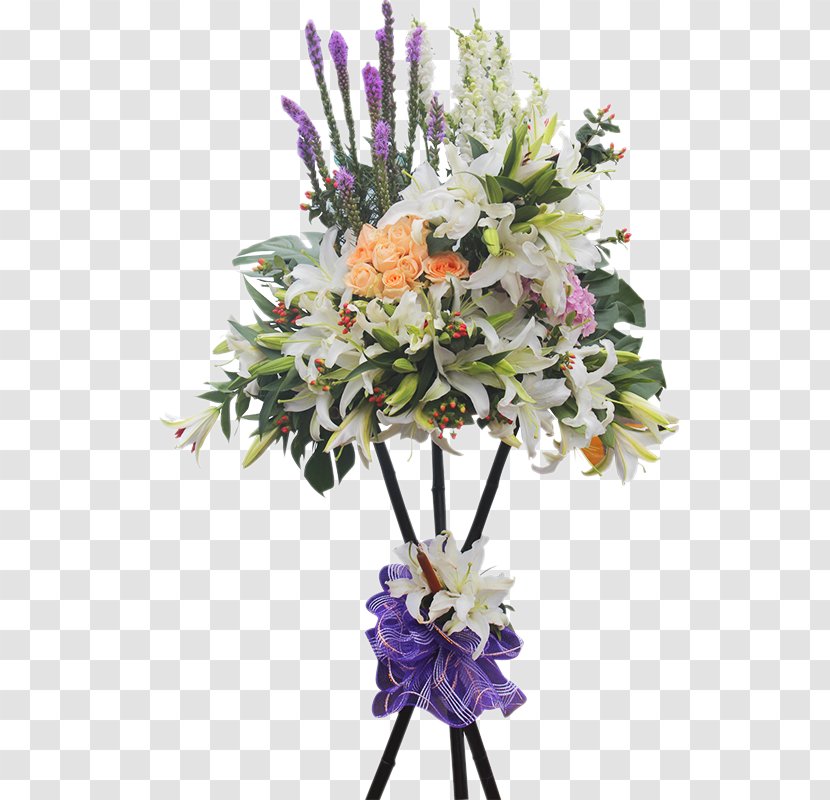 Floral Design Flower Purple Lilium - Tree - A Big Bunch Of Lily Baskets Transparent PNG