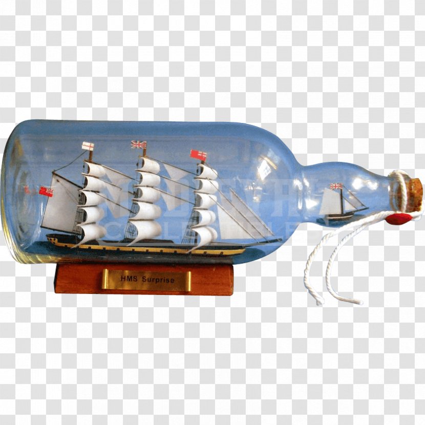 HMS Surprise Ship Model Bateau En Bouteille Her Majesty's - Master And Commander The Far Side Of World - Bottle Transparent PNG