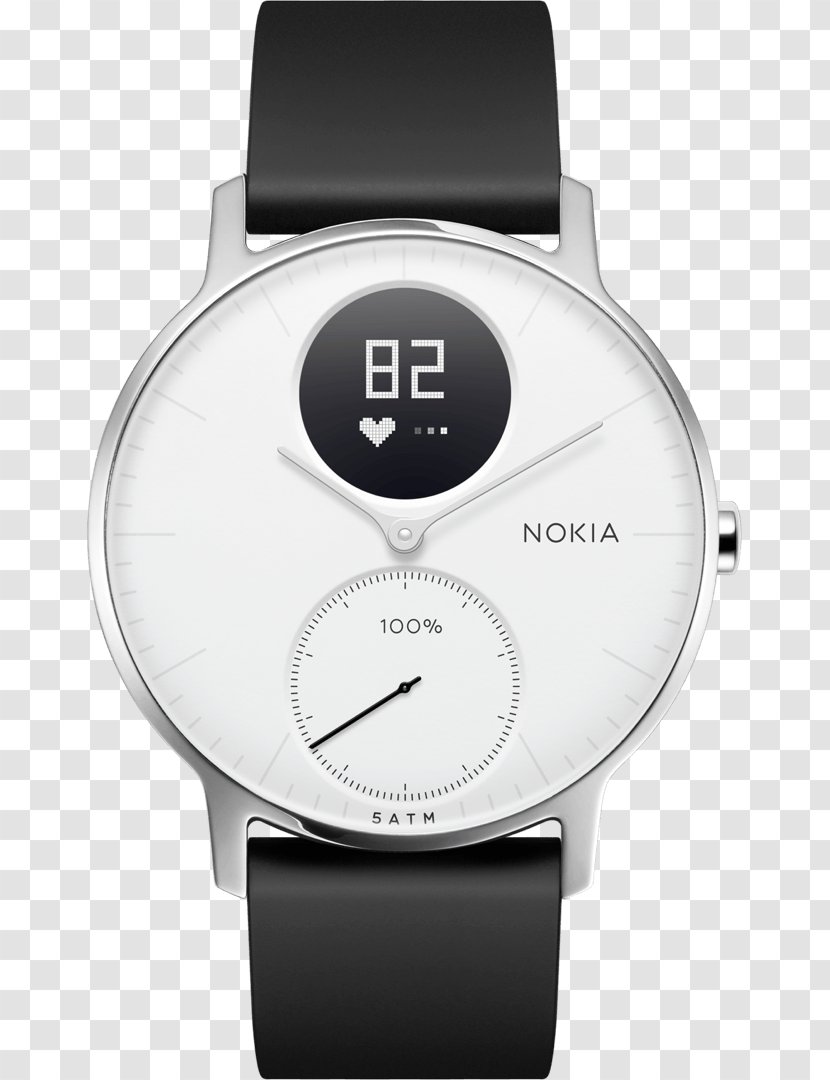 Nokia Steel HR Activity Tracker Withings Smartwatch - Silver - Watch Accessory Transparent PNG
