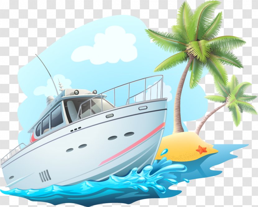 Yacht Sailboat Clip Art - Boat - Great Coconut And Vector Material Transparent PNG