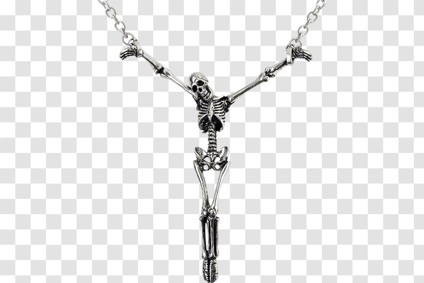 Charms & Pendants Necklace Skeleton Skull Jewellery - Religious Item Transparent PNG