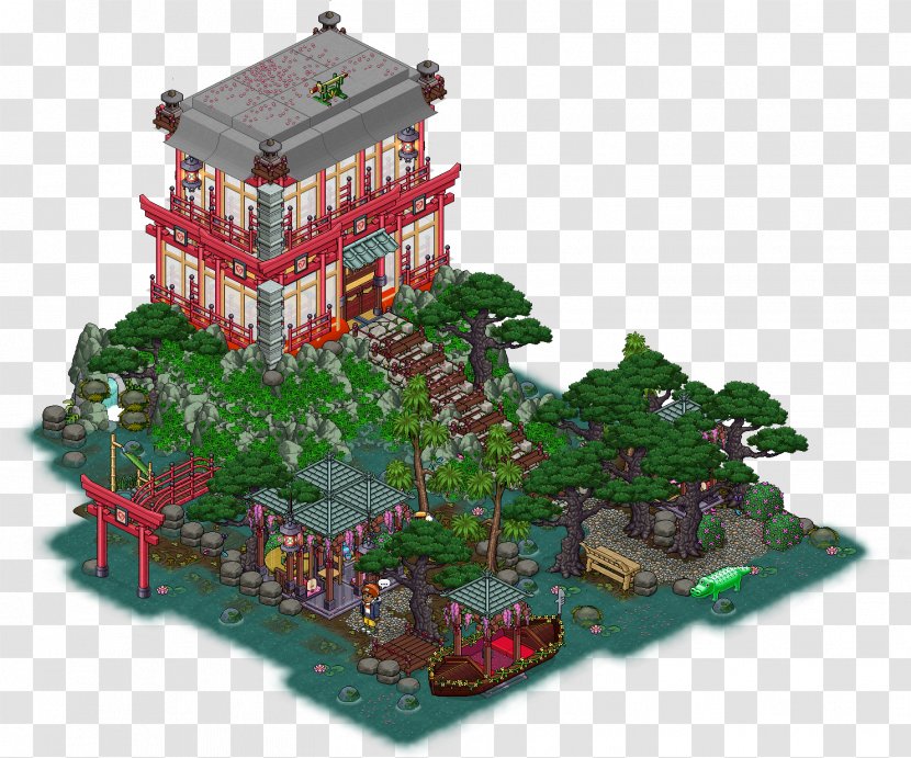 Habbo Japanese Garden Room House - Style Transparent PNG