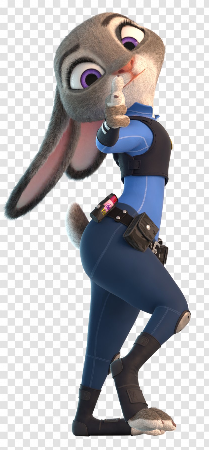 Lt. Judy Hopps Nick Wilde Police Officer Rabbit Furry Fandom - Anthropomorphism - Hoops Transparent PNG