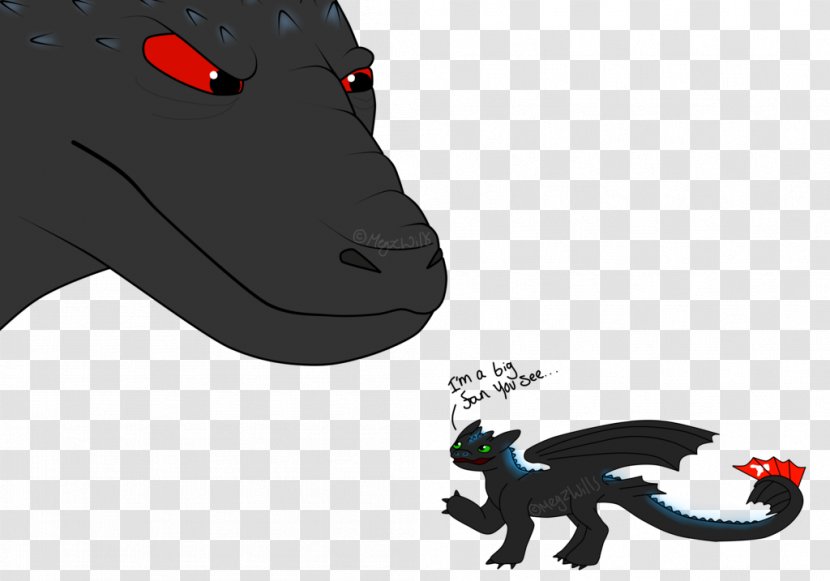 Godzilla YouTube How To Train Your Dragon Toothless Character - Carnivoran Transparent PNG