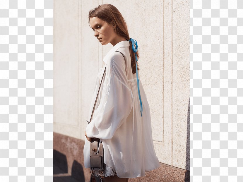 Blouse Sleeve Fashion Shirt Dress - Silhouette - Anna Transparent PNG