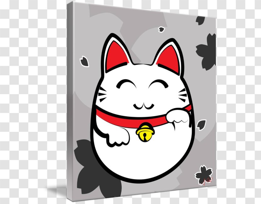 Cat Whiskers Drawing Maneki-neko - Cartoon Transparent PNG
