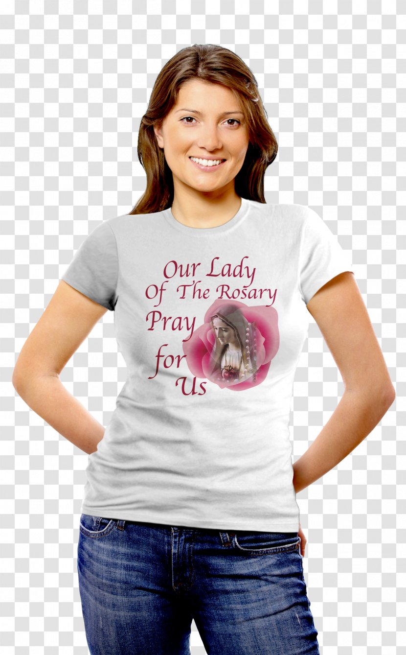 T-shirt Clothing Sleeve Top - Silhouette - Our Lady Transparent PNG