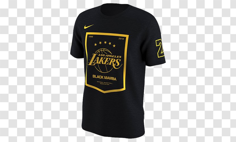 Air Force 1 Black Mamba T-shirt Nike Los Angeles Lakers - Jordan Transparent PNG