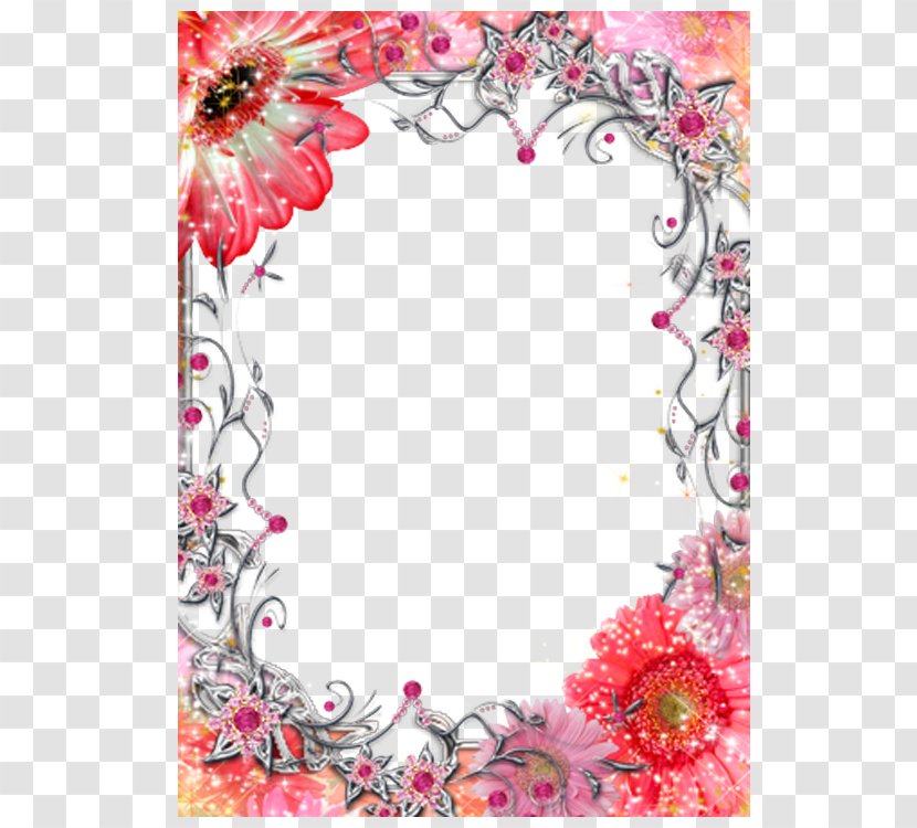 Picture Frame Mothers Day Valentines Film - Flora - Valentine's Flowers Electronic Transparent PNG