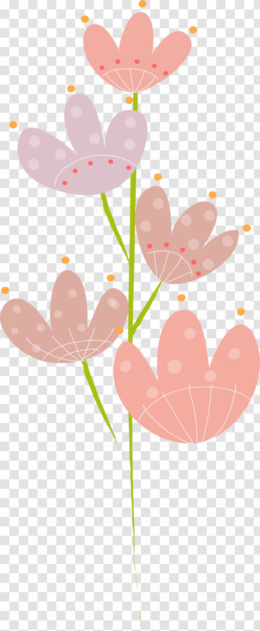 Flower Pink Vecteur - Drawing - Flowers Transparent PNG
