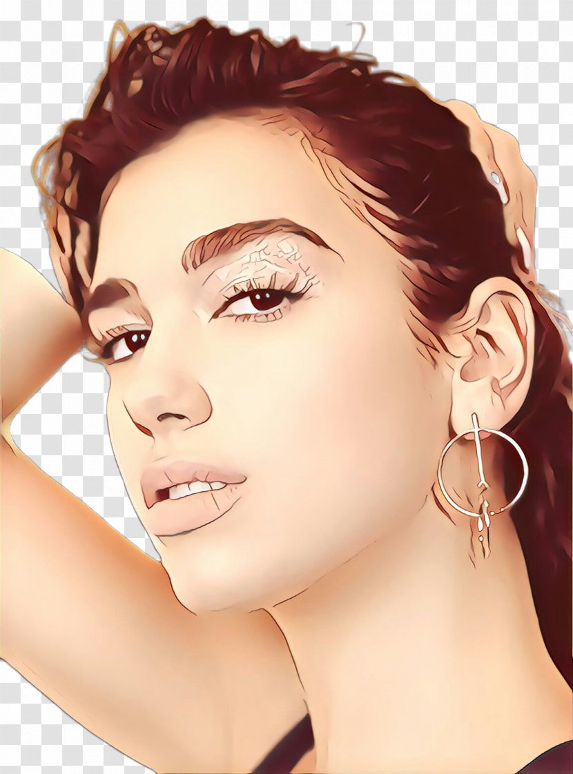 Hair Face Eyebrow Skin Chin - Hairstyle - Nose Lip Transparent PNG