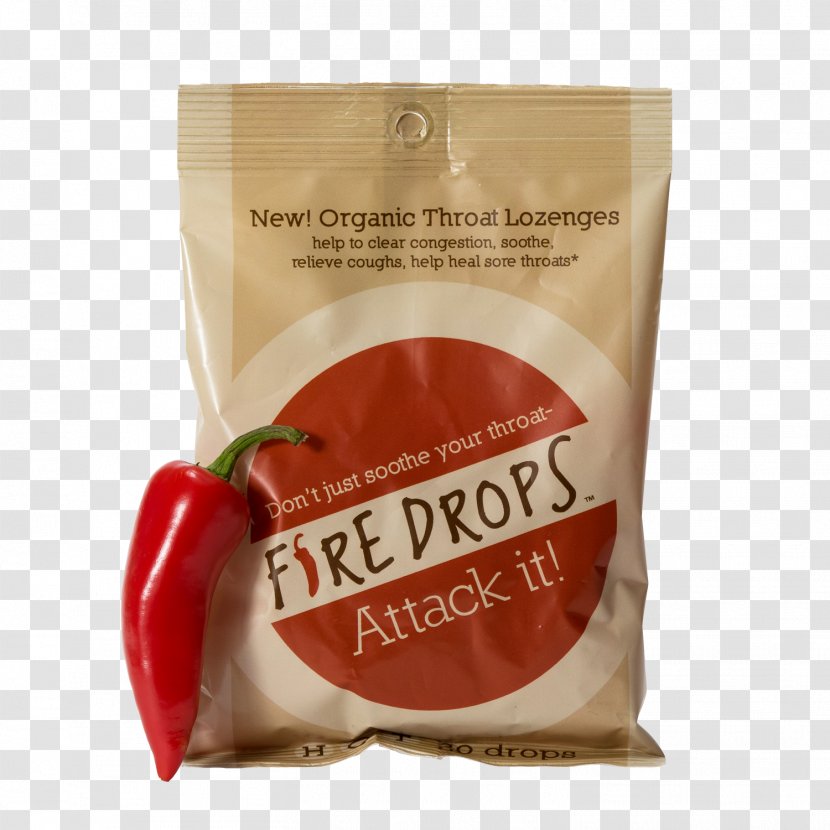 Cayenne Pepper Throat Lozenge Chili Capsaicin Sore - Single Drop Transparent PNG