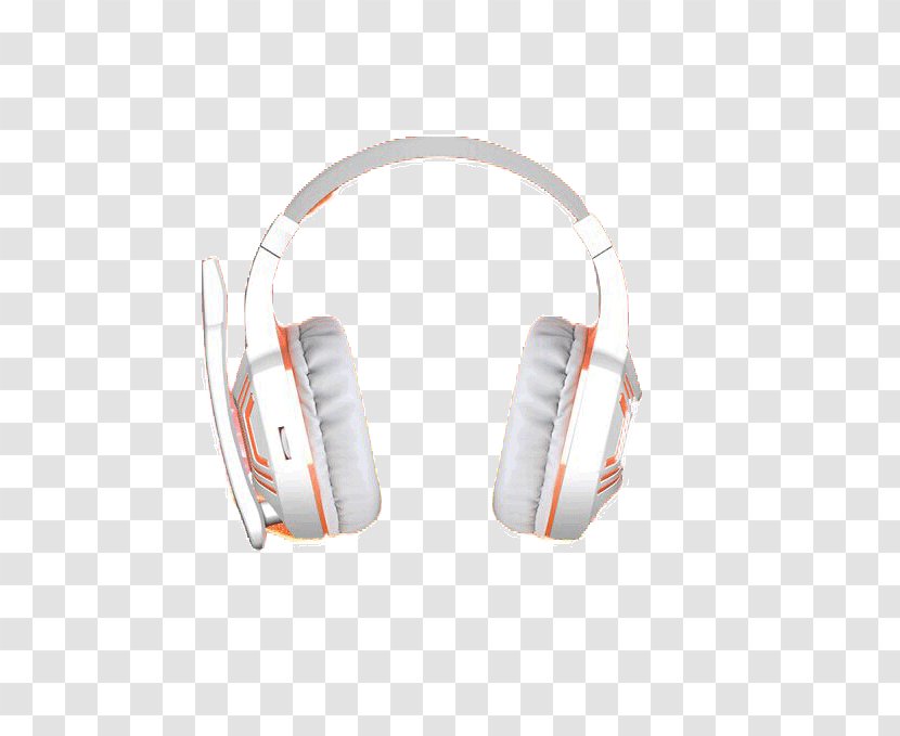 Headphones Headset High Fidelity Earmuffs - Audio Equipment - White Transparent PNG