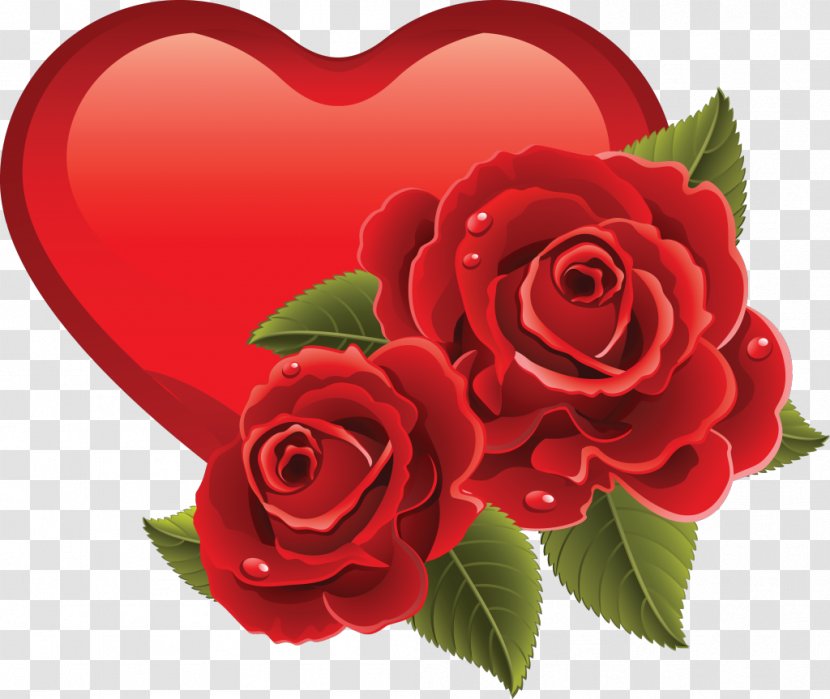 Heart Rose Valentine's Day Clip Art - Love - Romantic Transparent PNG