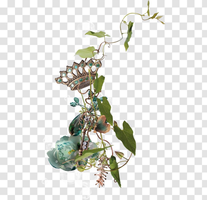 Green Crown Computer File - Flowering Plant - Vines Decorative Diamond Jewelry Transparent PNG
