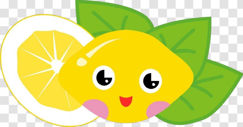 Green Yellow Clip Art Cartoon Plant - Sticker Smile Transparent PNG