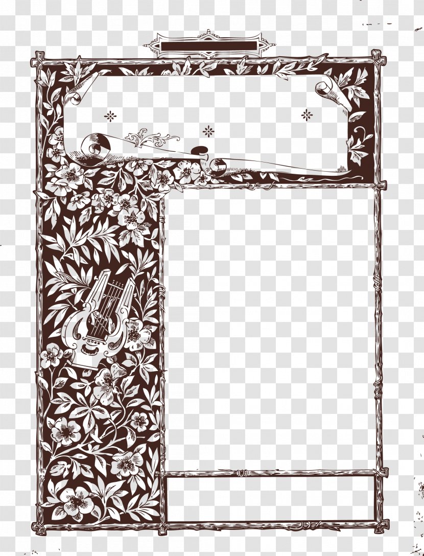 Picture Frame Pattern - Rectangle - Vector Carved Door Transparent PNG