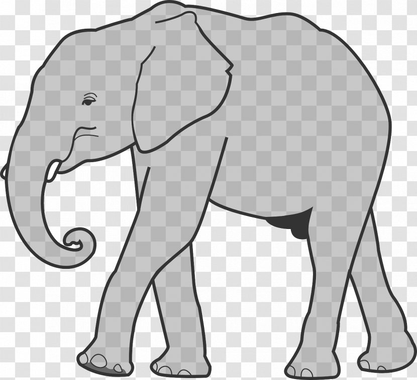 Indian Elephant African Clip Art - Wildlife - Strong Transparent PNG