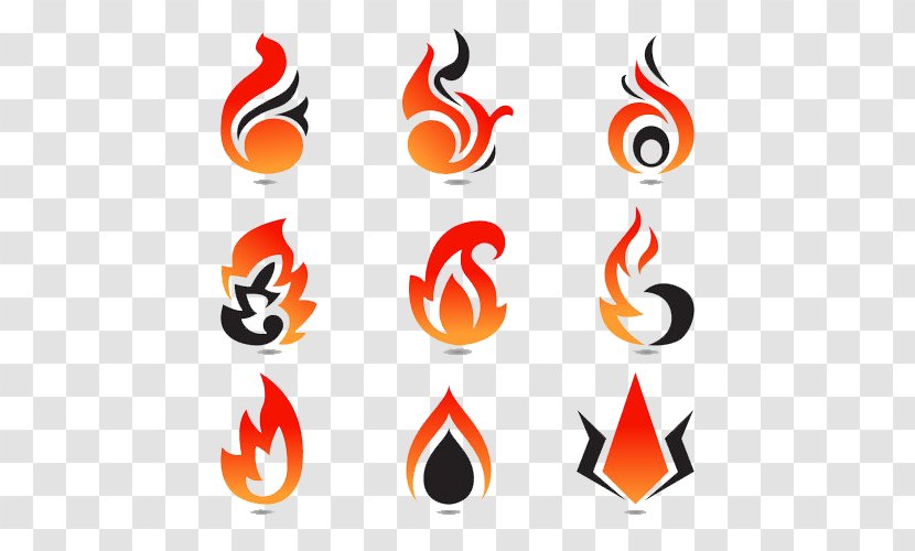 Logo Fire Flame - Orange Transparent PNG