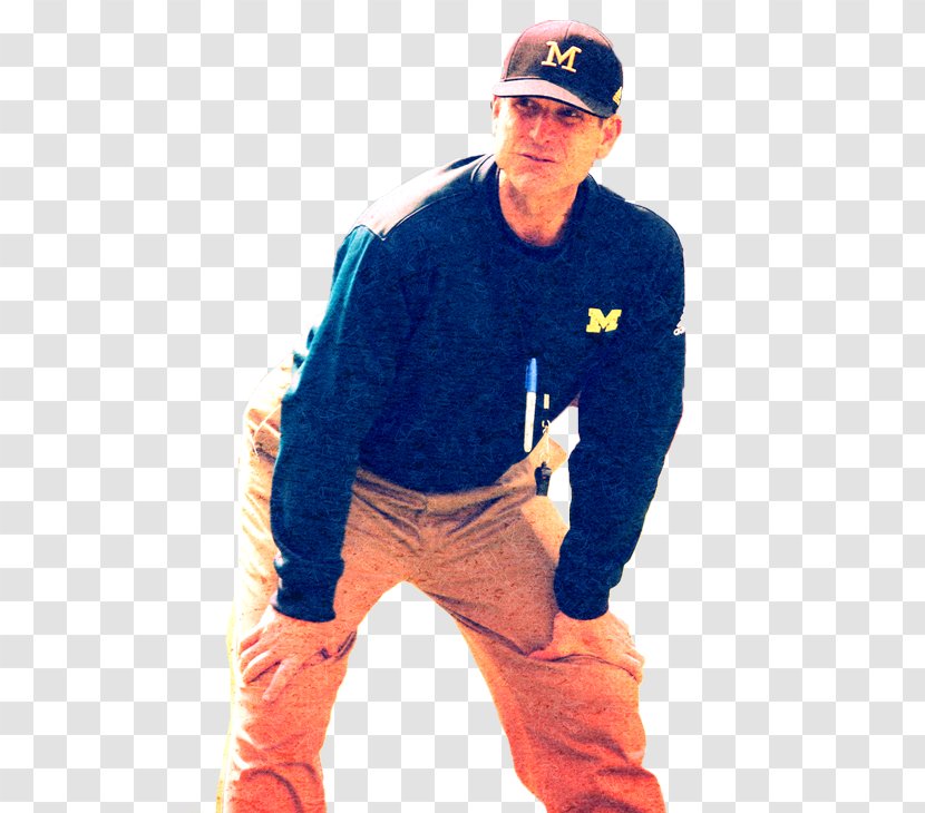 Jim Harbaugh Michigan Wolverines Football University Of American Coach - Once More To The Lake Transparent PNG