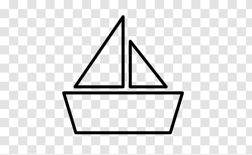 Boat - Black And White Transparent PNG