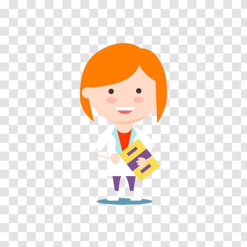 Scientist Clip Art - Chemist - Holding A Book Of Female Scientists Transparent PNG
