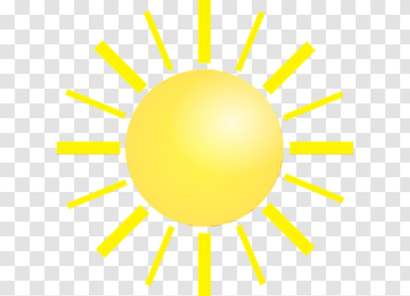 Sun Symbol - Paint - Yellow Transparent PNG