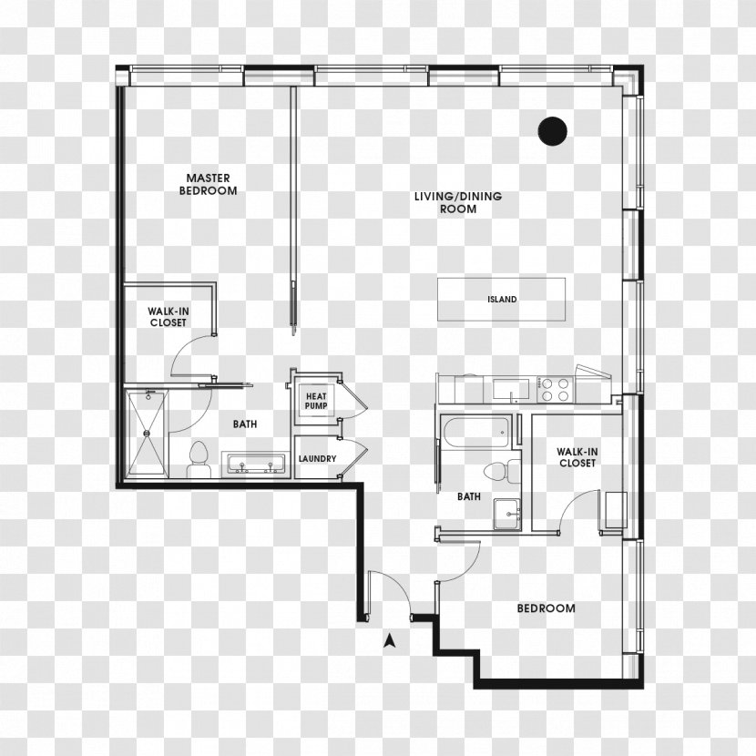 Floor Plan Line - Black And White - Design Transparent PNG
