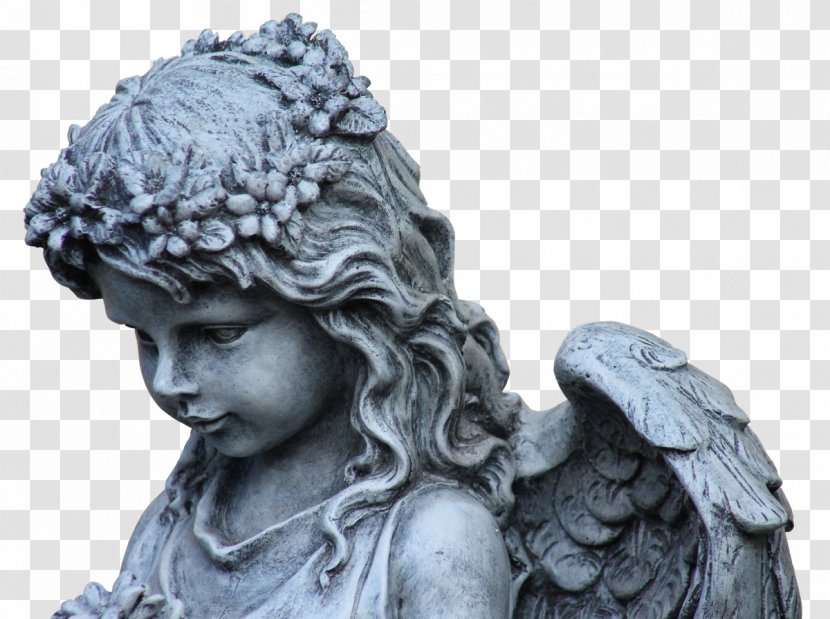 Angel Garden Ornament Sculpture Statue Cherub Transparent PNG