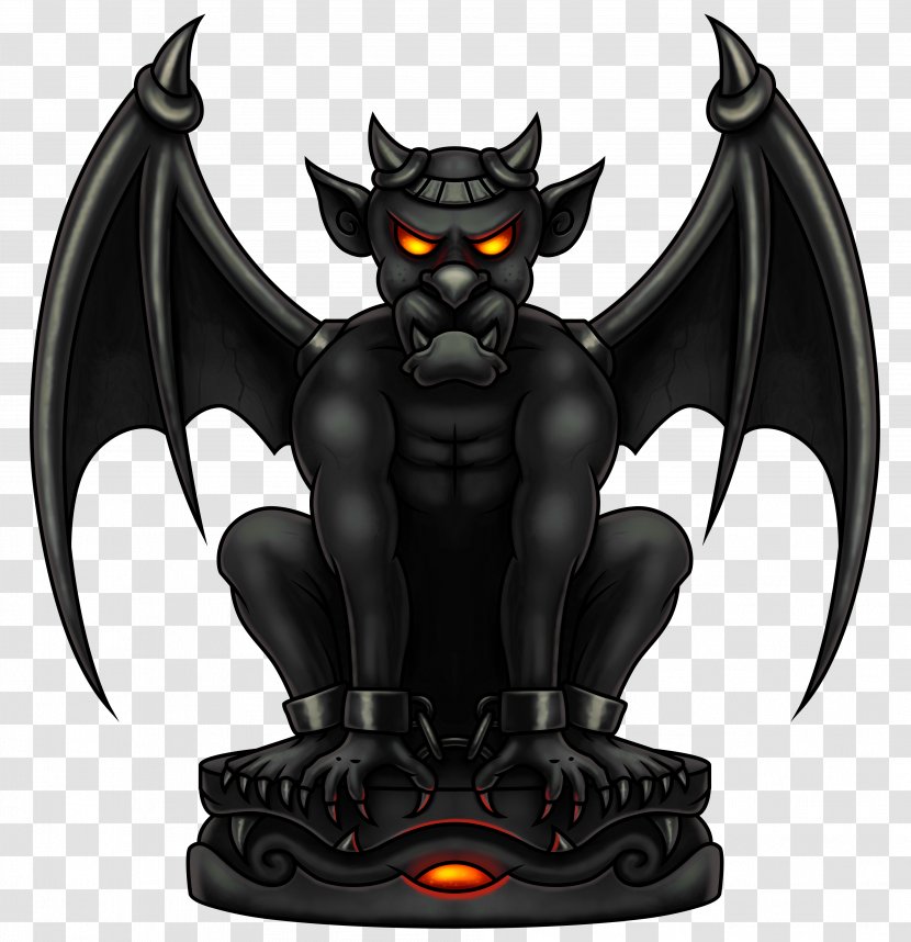 Gargoyle Royalty-free Clip Art - Figurine - Bat Transparent PNG