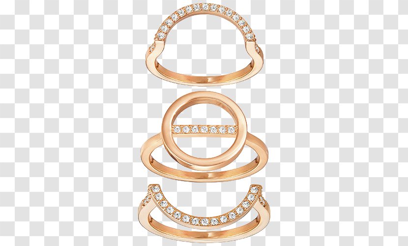 Earring Swarovski AG Jewellery Gold Plating - Bracelet - Jewelry Golden Rings Transparent PNG